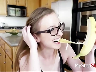 Moms Teach Sex - Step Mommy Teaches Redhead Step Daughter How To Eat A Banana
